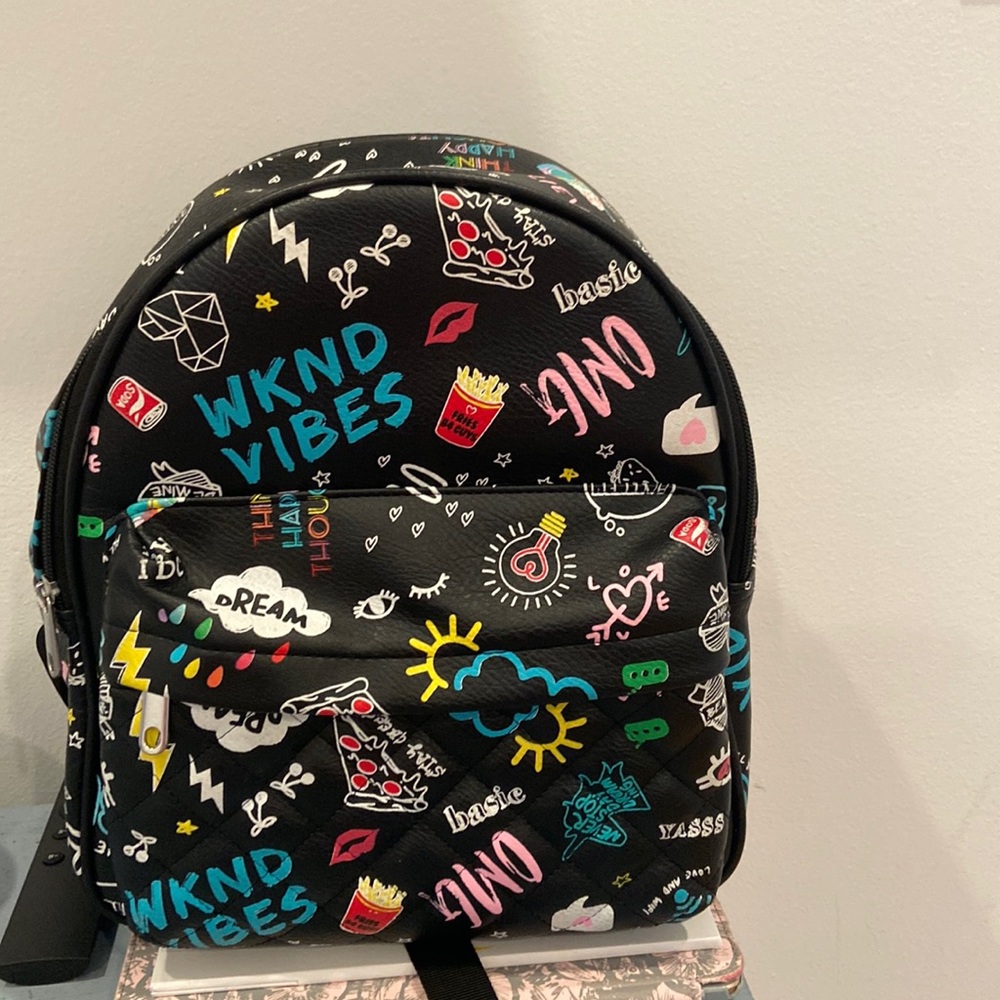 Claire’s girls graphic mini backpack